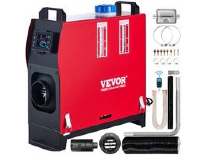 VEVOR Dieselverwarming 12V 5-8KW Diesel-luchtverwarmer Uitlaat 8KW Diesel-luchtverwarmer met afstandsbediening & LCD-thermostaatmonitor voor autotrucks Motorhome Boot en bus