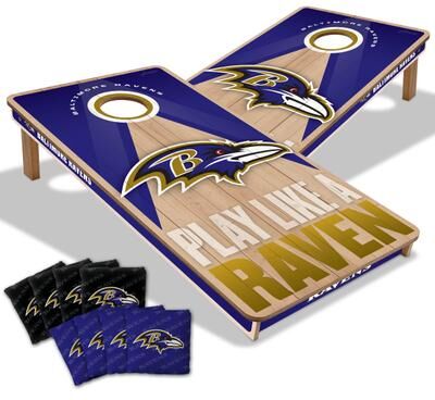 Skip's Garage Baltimore Ravens NFL 2x4 Professional Cornhole Board Set