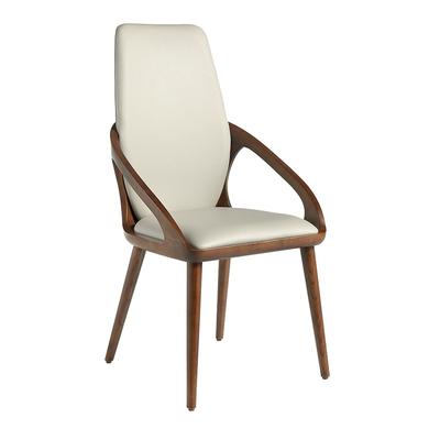 AC ANGEL CERDA Angel Cerdá Cremefarbener Kunstlederstuhl 4066C