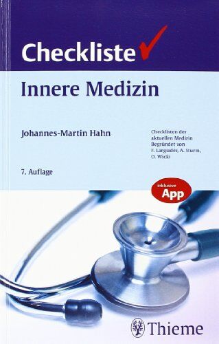Johannes-Martin Hahn - Checkliste Innere Medizin - Preis vom 14.10.2026 23:07:16 h