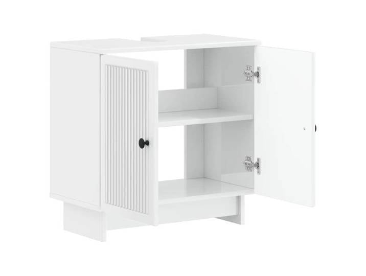 Blanc Meuble sous Lavabo de Salle de Bain EDE Blanc brillant(VIDAXL)_37294