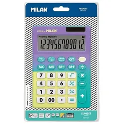 Milan, Taschenrechner, Grosstastenrechner Sunset Lila Blister (Batteriebetrieb)