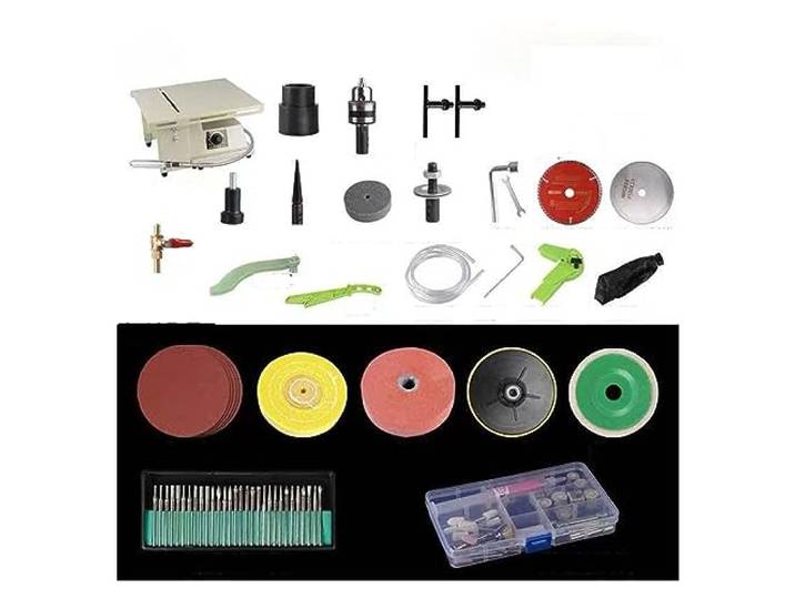 Magnetischer Becher, 1380W Schmuck Stein Rock Holz Carving Polierer Puffer Drehmaschine Schleifen Schneiden Maschine Set Elektrische Grinder Tools Kit