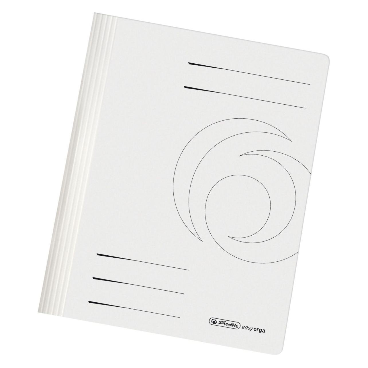 Herlitz 10 Schnellhefter Karton weiss DIN A4 (A4, 10x) (11092749)