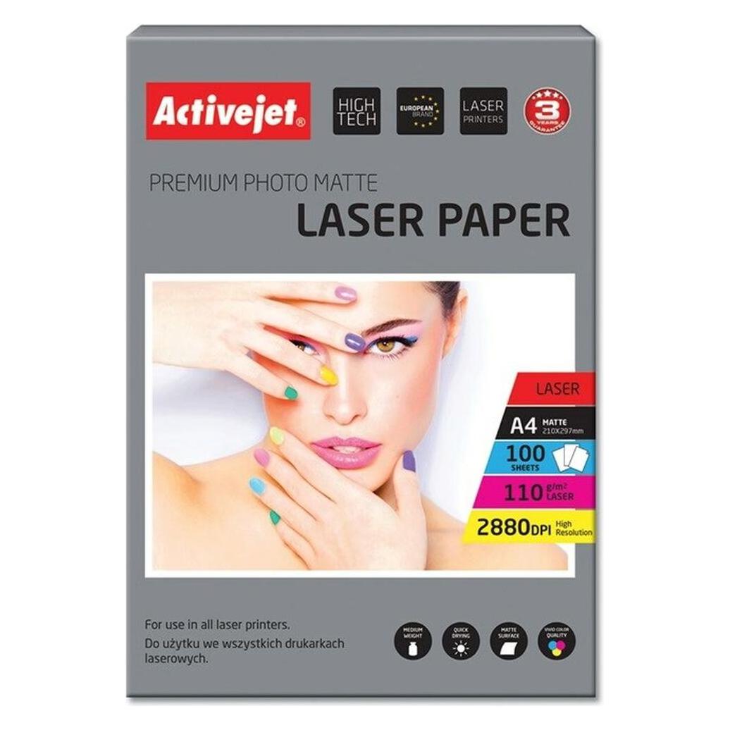 Activejet AP4-110M100L Fotopapier (110 g/m², A4, 100 Stk.) (AP4-110M100L)