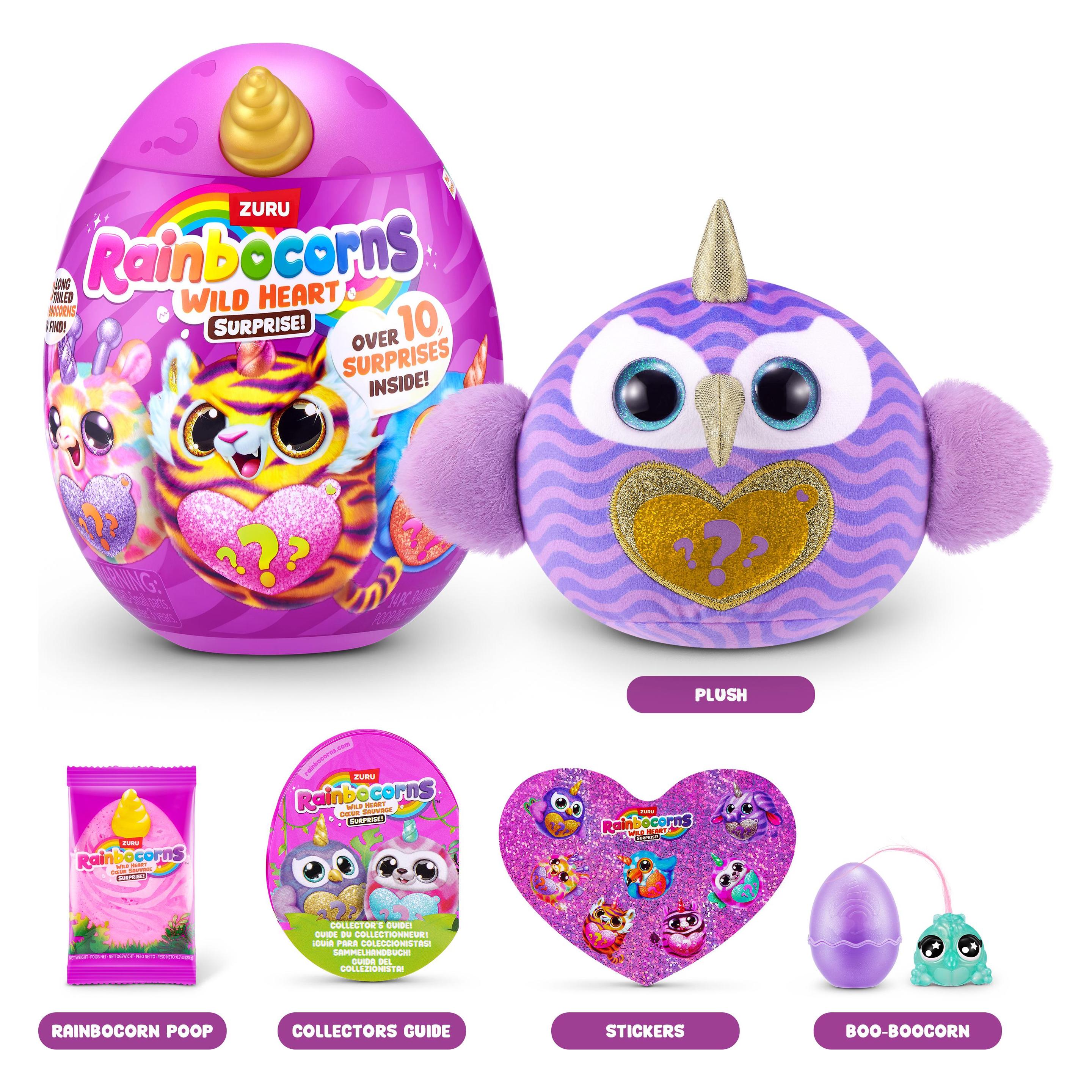 Zuru Rainbocorns-Sparkle Heart Surprise-Wild Heart Surprise,S1,Shrink Wrap,Tq,6pc (18.90 cm) (92129TQ1)