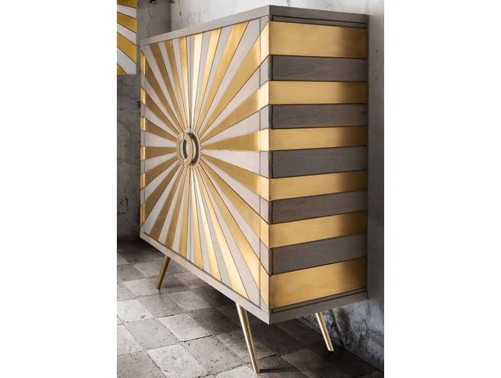 Kommode 94x112cm 'Sonne' Mango massiv