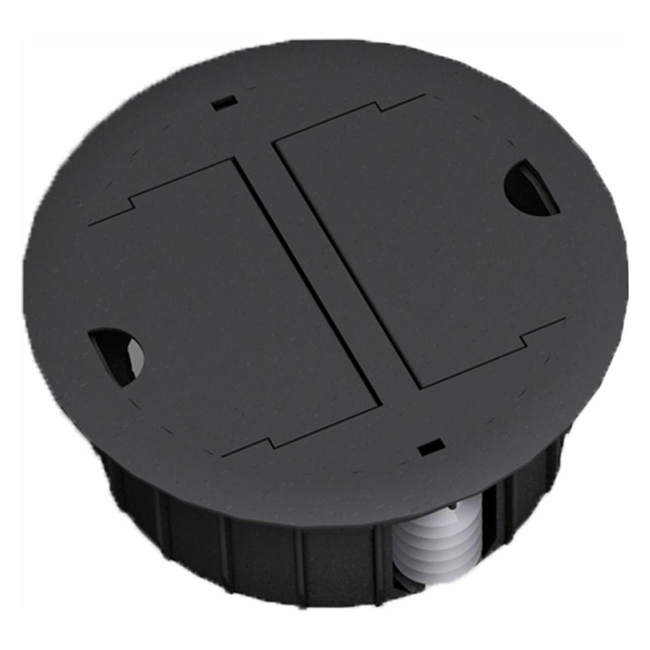 Bachmann Exit Point schwarz RAL9005 Kabeldurchlass fur Hohlböden schwarz (Kabeldurchlass, 13 cm) (919.1000)