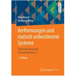 Verformungen und statisch unbestimmte Systeme, Fachbücher von Wolfgang Krings, Otto W. Wetzell, Otto Wetzell