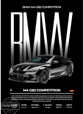 Inspire Picks Luxury Supercar Wall Art Black Car Poster Modern Automotive Canvas Decor bw009 18 30x42cm Unframed