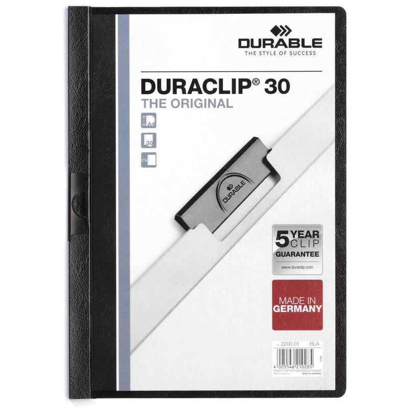 DURABLE Klemmhefter DURACLIP schwarz (220001)