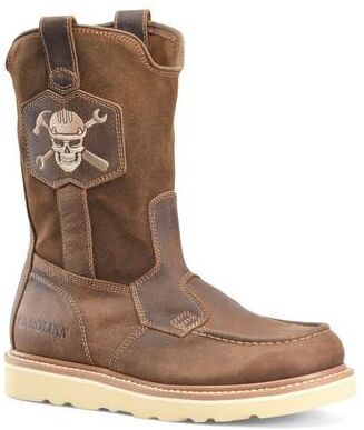 Carolina Flatiron Wellington (Men's) Work in Coffee, Size 12 D, Leather