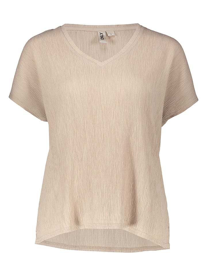 ONLY Shirt in Beige - XL
