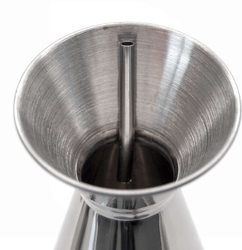 Polsinelli Huilière conique anti-goutte en acier inox 1 L