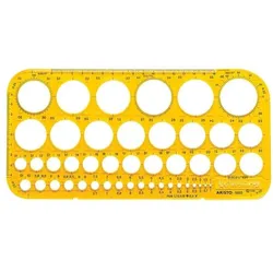 Aristo Zeichenschablone »Kreisschablone AR 5033« orange