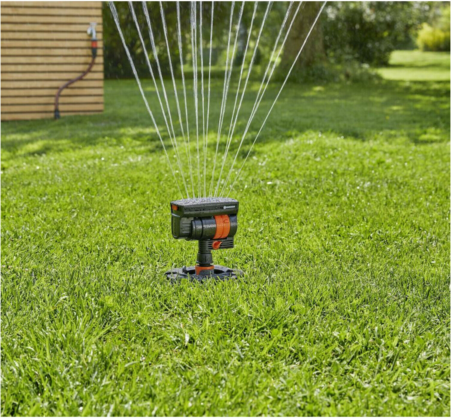 Gardena Sprinklersystem Start-Set Pipeline mit Viereckregner (08272-20.000.00)