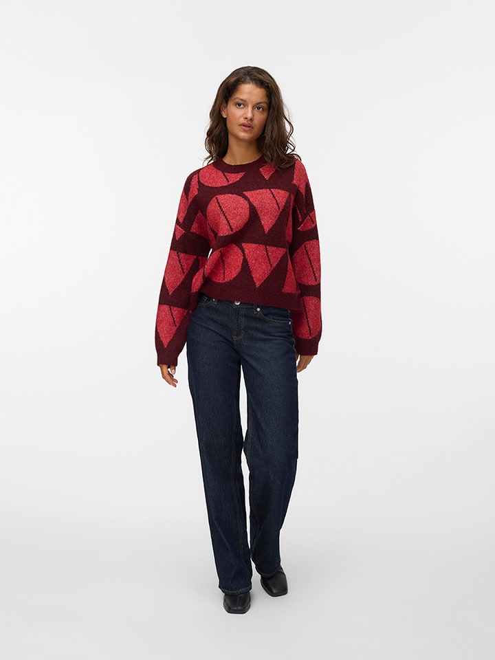 Vero Moda Pullover in Bordeaux - L