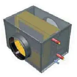 S&P Kühlregister BA-AF 250 R ? DN 250 ? Kaltwasser ? 10 mm therm. Isolierung ? A...
