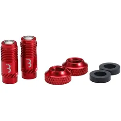 BBB CYCLING Ventilkappen-Set CoreCap 2 Stück | rot