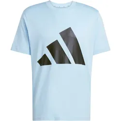 adidas Essentials Big Logo T-Shirt Herren JE8937 - glow blue/black XL