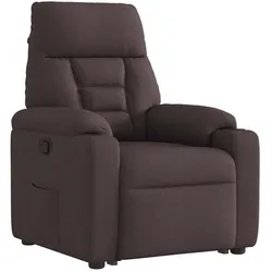 vidaXL, Sessel, Relaxsessel mit Aufstehhilfe Dunkelbraun Stoff