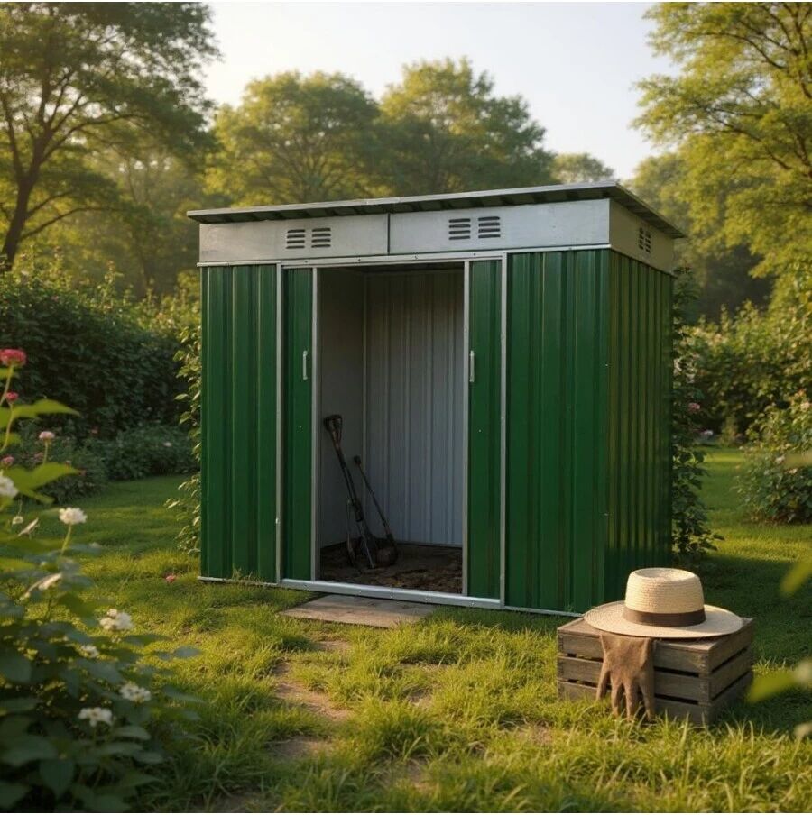 Domus CASETTA TETTO PIATTO 200X145X173 VERDE