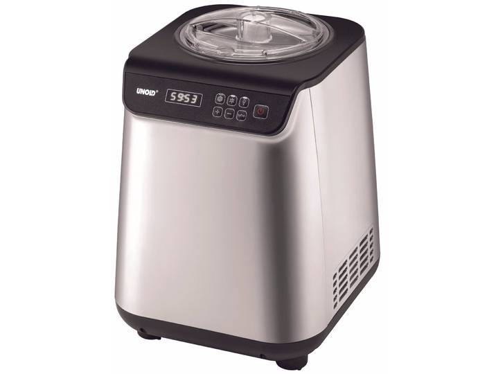 Bamix Unold Eismaschine Uno Uno Glacemaschine – Glacemaschine/Eismaschine – schwarz / silber