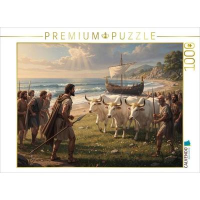 CALVENDO Puzzle Odysseus auf der Insel der Rinder des Helios | 1000 Teile Lege-Größe 64x48cm Foto-Puzzle für glückliche Stunden