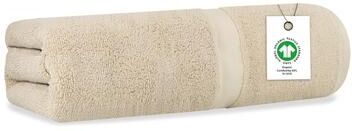 Delara Organic Cotton Luxuriously Plush Bath Sheet   GOTS & OEKO-TEX Certified   650 GSM Long Staple