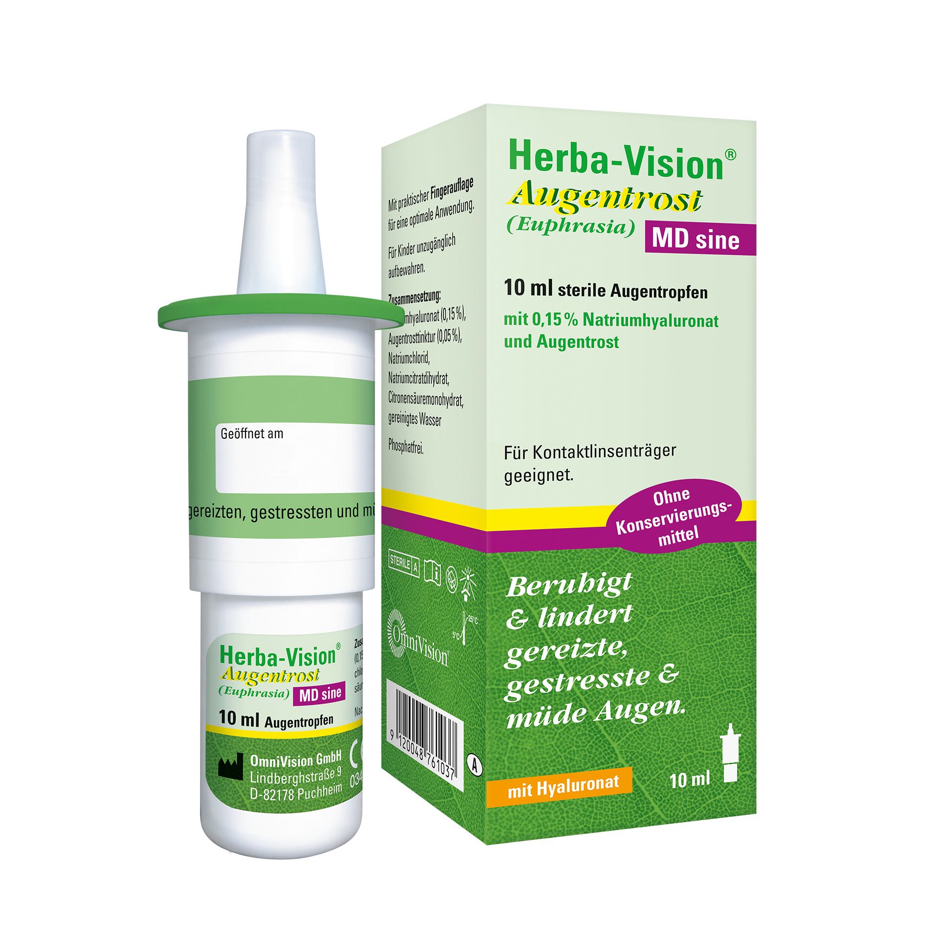 Herba-Vision Augentrost MD sine Augentropfen 10 ml