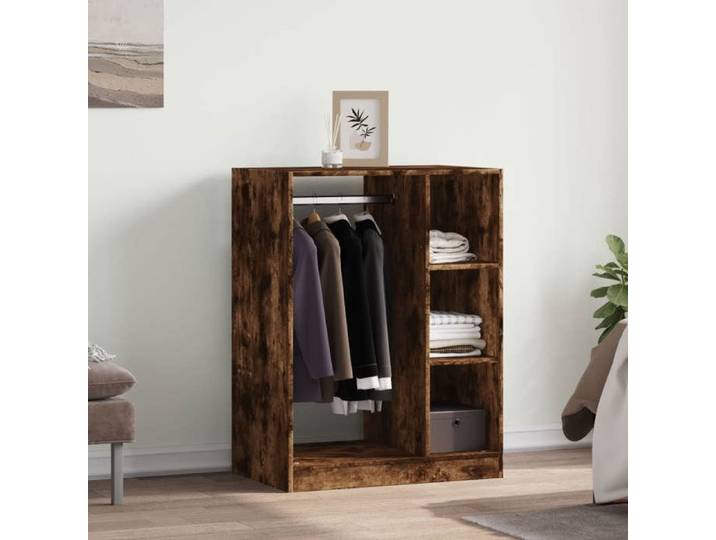 Décoratif - Garde-robe -(1 PCS）- Vidaxl - Armoire penderie Pour chambre chêne fumé 77x48x102 cm - bois d'ingénierie 627447