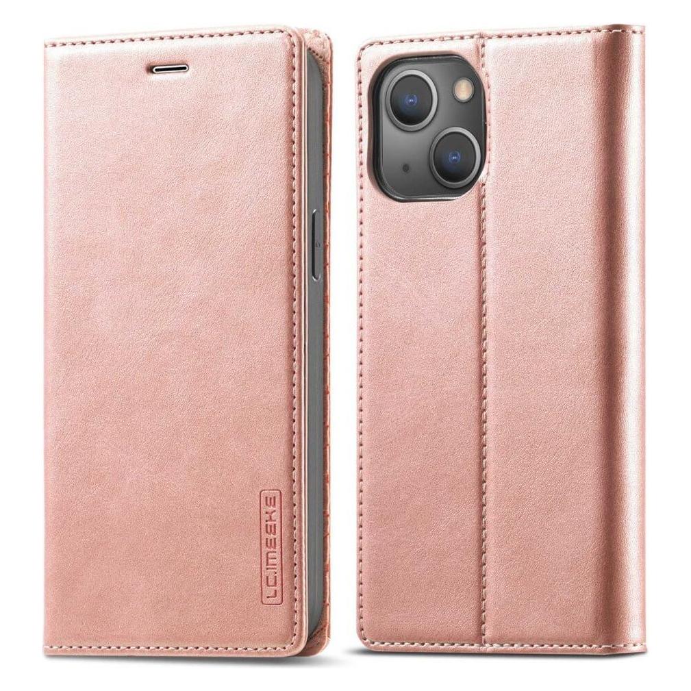 Cover-Discount iPhone 14 Plus - Vintage Flip Case Etui rosa (Apple iPhone 14 Plus) (660108296C)