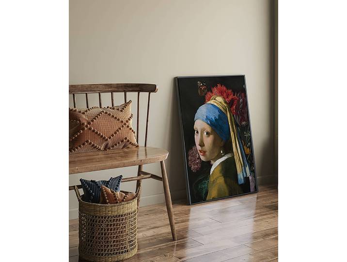 Bild My Flowers Wall Rahmen: Buche Massiv, lackiert Abdeckung: Acrylglas Multicolor 63 x 83cm