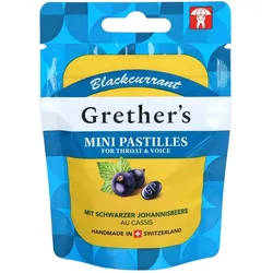 GRETHERS Blackcurrant zuckerfrei Past.Mini Beutel