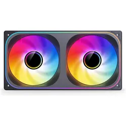 Jonsbo ZB-240 Infinity Mirror ARGB PWM Lüfter - 240mm, schwarz (240 mm), PC Lüfter, Schwarz