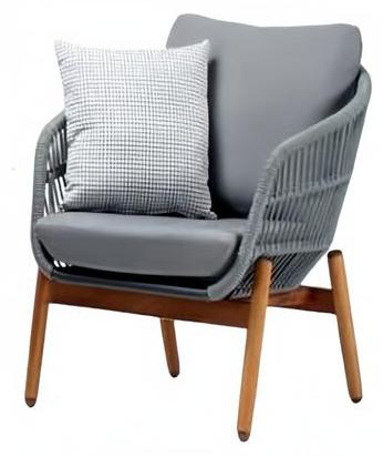 Sessel Modern Beige Couch Relax Hochwertig Rattan Lounge Polster Sitzer Luxus