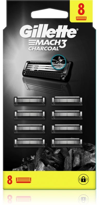 Gillette Mach3 Charcoal Rasierklingen 8 St.