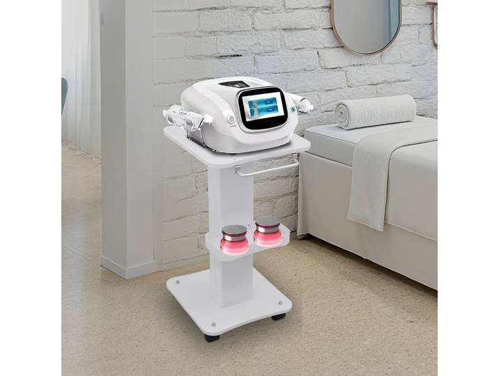 Chariot de Salon, Chariot de Beauté Roulant 40kg avec Roues à 360° ° Roulettes silencieuses et plateau amovible pour salon de coiffure et spa