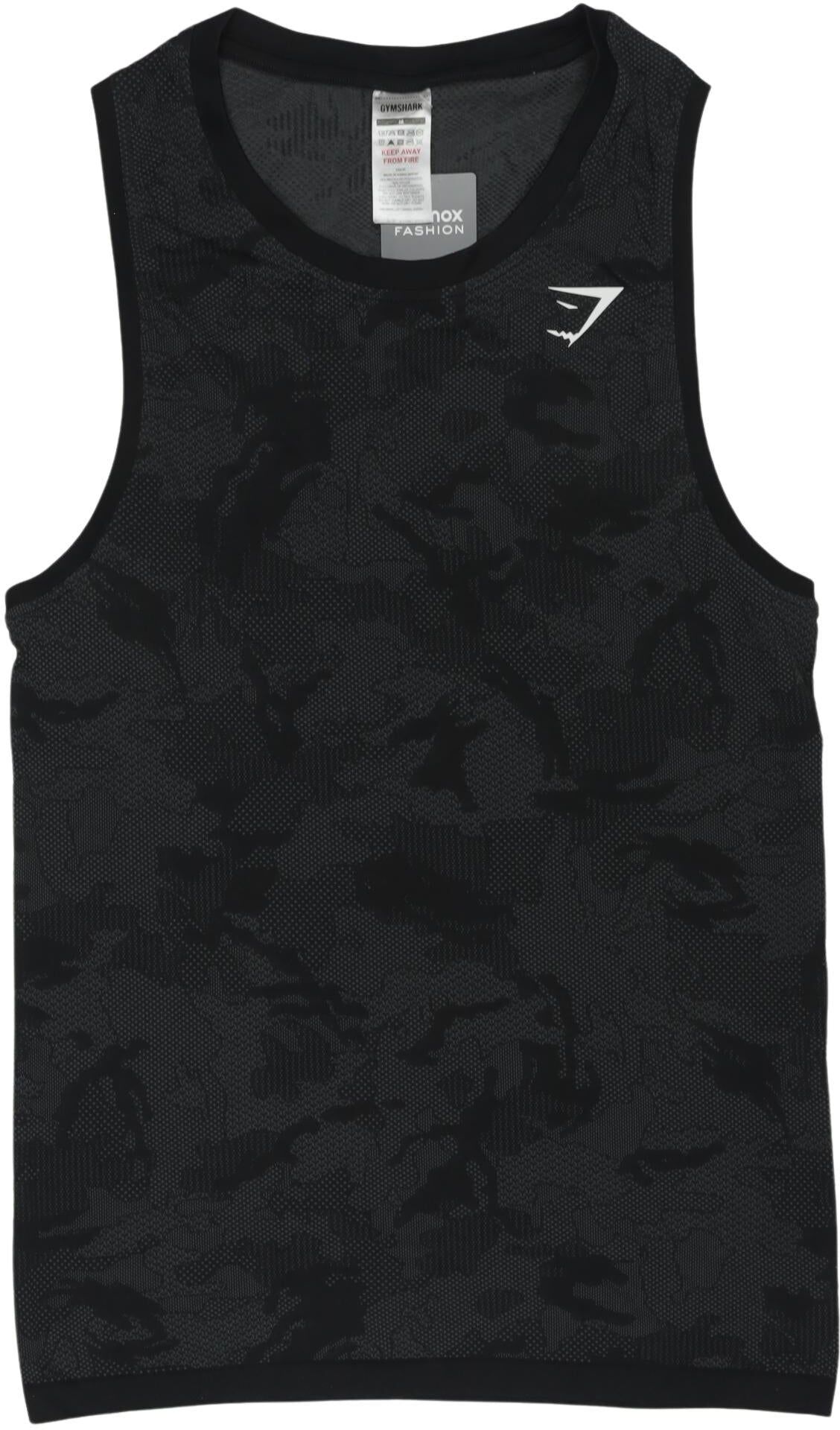 Gymshark Herren T-Shirt, Schwarz, Gr. M, Synthetik - Second Hand
