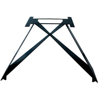 Tischbein SIT "Kotor aus Metall in Schwarz für Platten von 160–240 cm", schwarz, B:119cm H:71,4cm T:56cm, Tischbeine, Tischbein, Minimalistischer Tischplattenträger im Cross-Base-Design