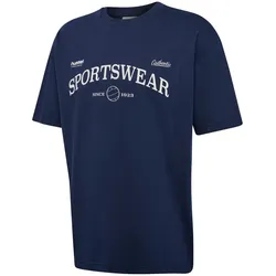 hummel hmlLOOSE Club Sportswear T-Shirt 7459 - dress blues XS