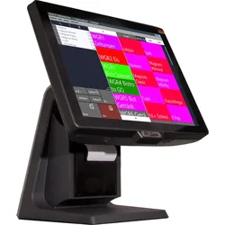 Blitzkasse 15" All-in-ONE Kassensystem für Handel, Kiosk, Supermarkt, Laden: Touschscreen, Bondrucker, Kundenanzeige, Barcodescanner, Kassenlade