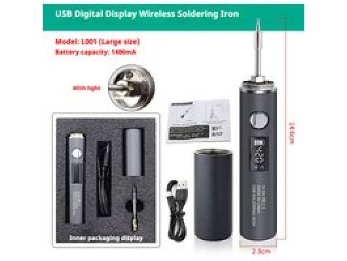 1400mAh USB-soldeerbout Draadloos opladen Elektrische soldeerbout Snel opladen Oplaadbare draagbare reparatielassen