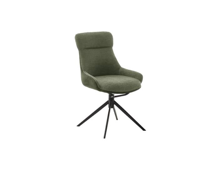 2er Set MCA PELION 4 Fuß Stuhl Stahl/Stoffbezug 360° drehbar