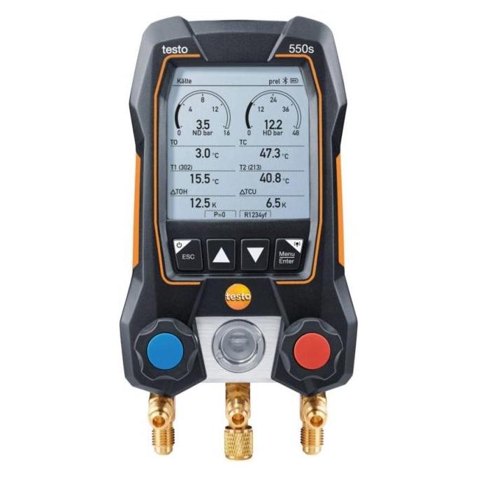Testo Kältemittel Messgerät 550 Set Füllschläuchen (Schadstoff Messgerät) (0564 5503)
