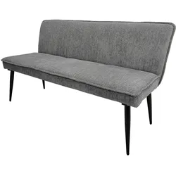 HTI-Living, Sitzbank, Bank Mesilla Grau (140 cm)