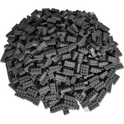 LEGO 2x4 Steine Kiloware - 1 Kilo in Dunkelgrau NEU! (3001)