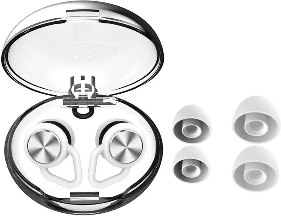 INF Bouchons d'oreille antibruit Bullet Head Pro - Accessoires Rhombus Blanc + Argent