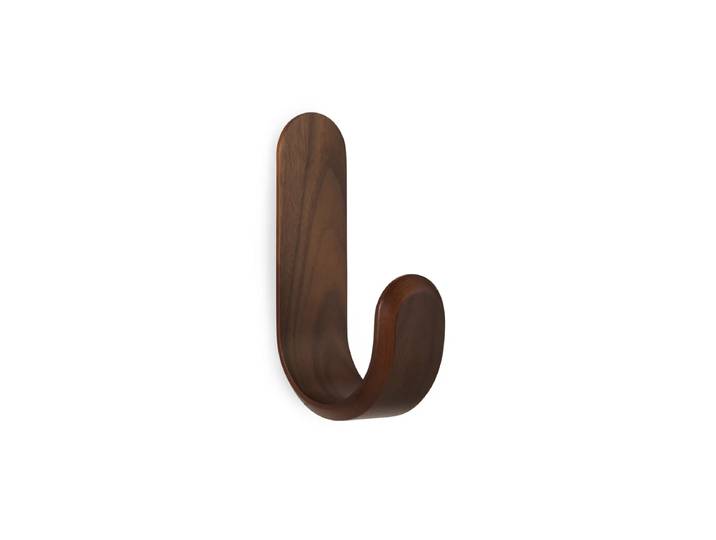 Normann Copenhagen - Curve Wandhaken, Walnuss