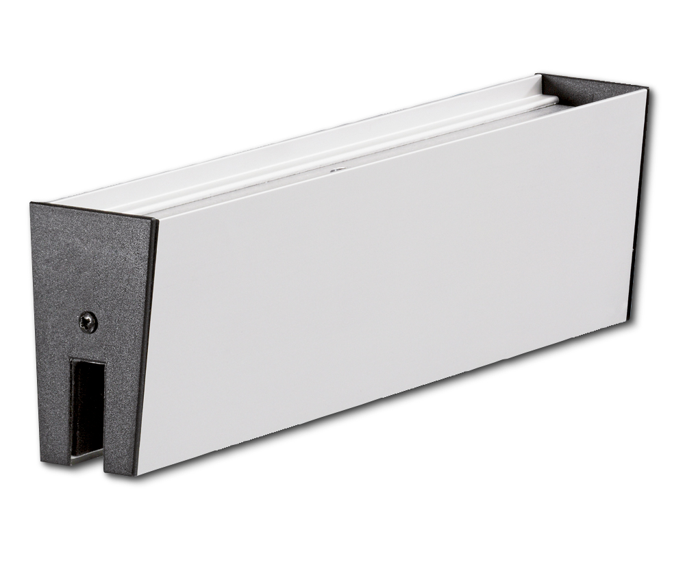 Set Glasklemmplatte GEZE einzelne Verblendung, Aluminium 125585